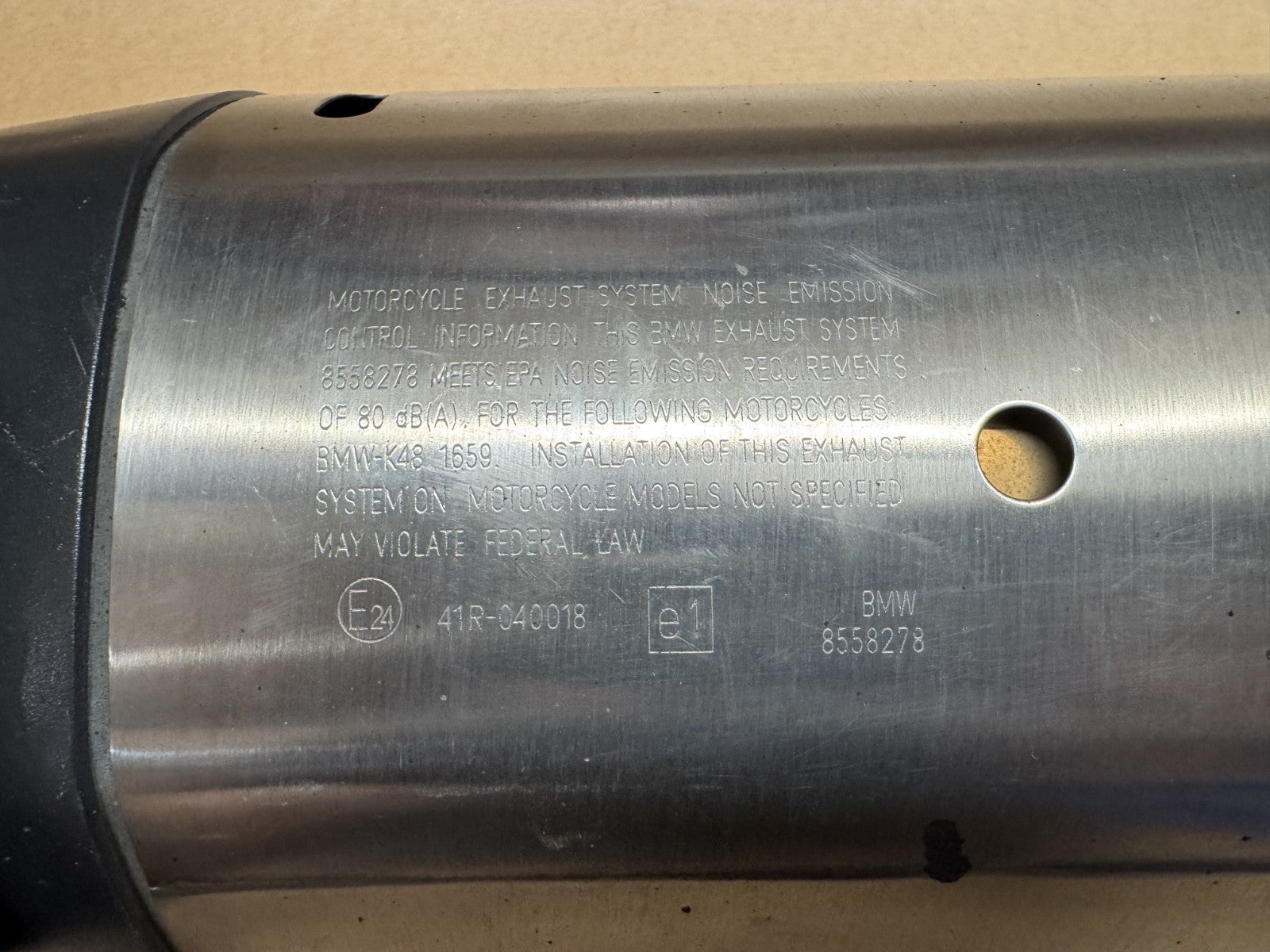 OEM Left Exhaust Silencer for BMW K1600 GT 2011-2017 PN:8558278