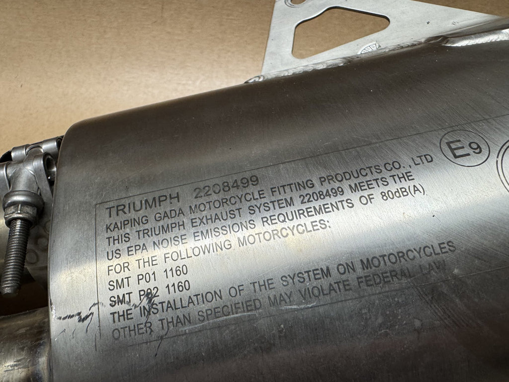 OEM exhaust silencer for Triumph Speed Triple RS 2021-2024