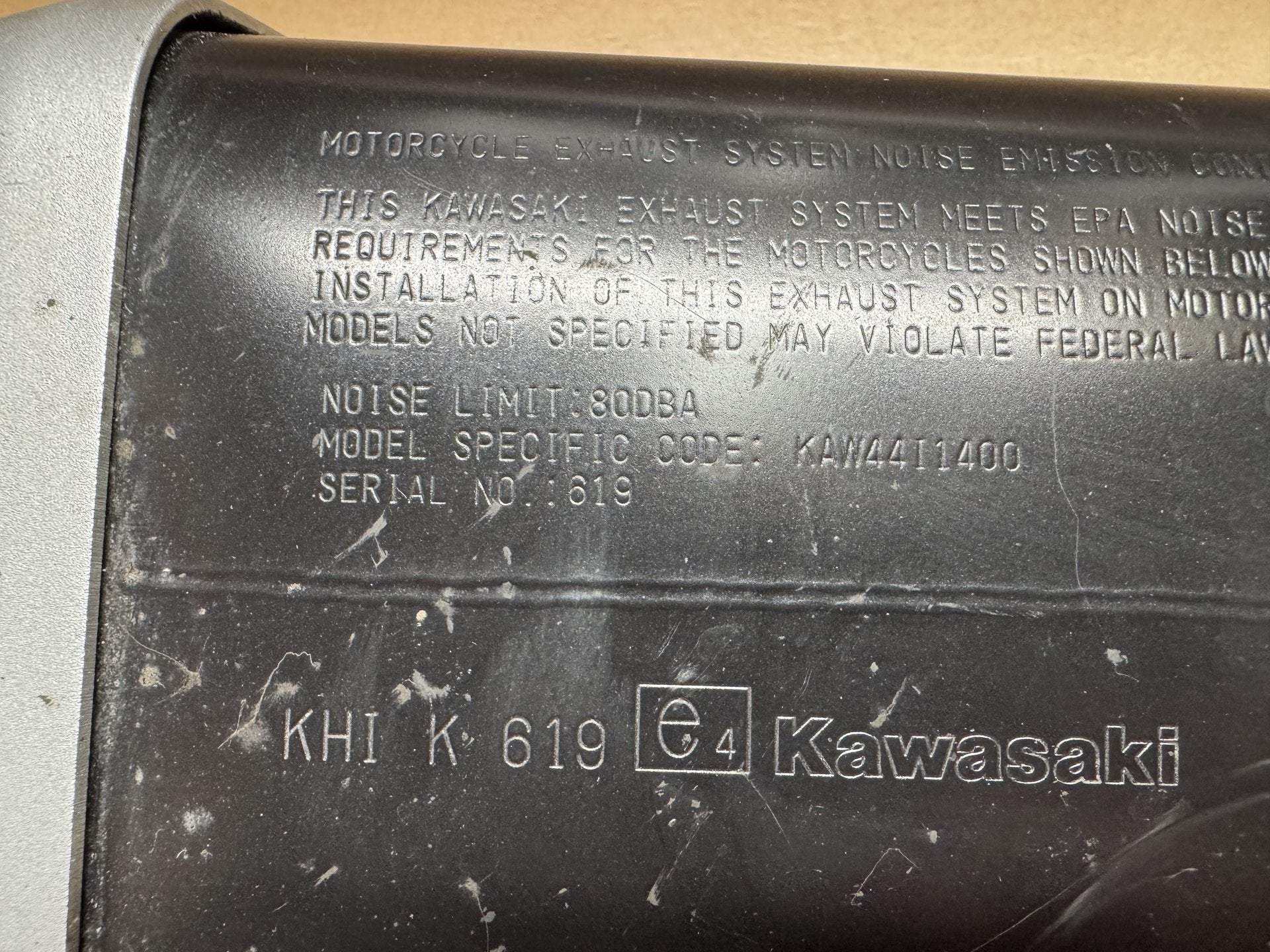Kawasaki ZZR1400 2012-2014 Left Side Exhaust Silencer Genuine OEM