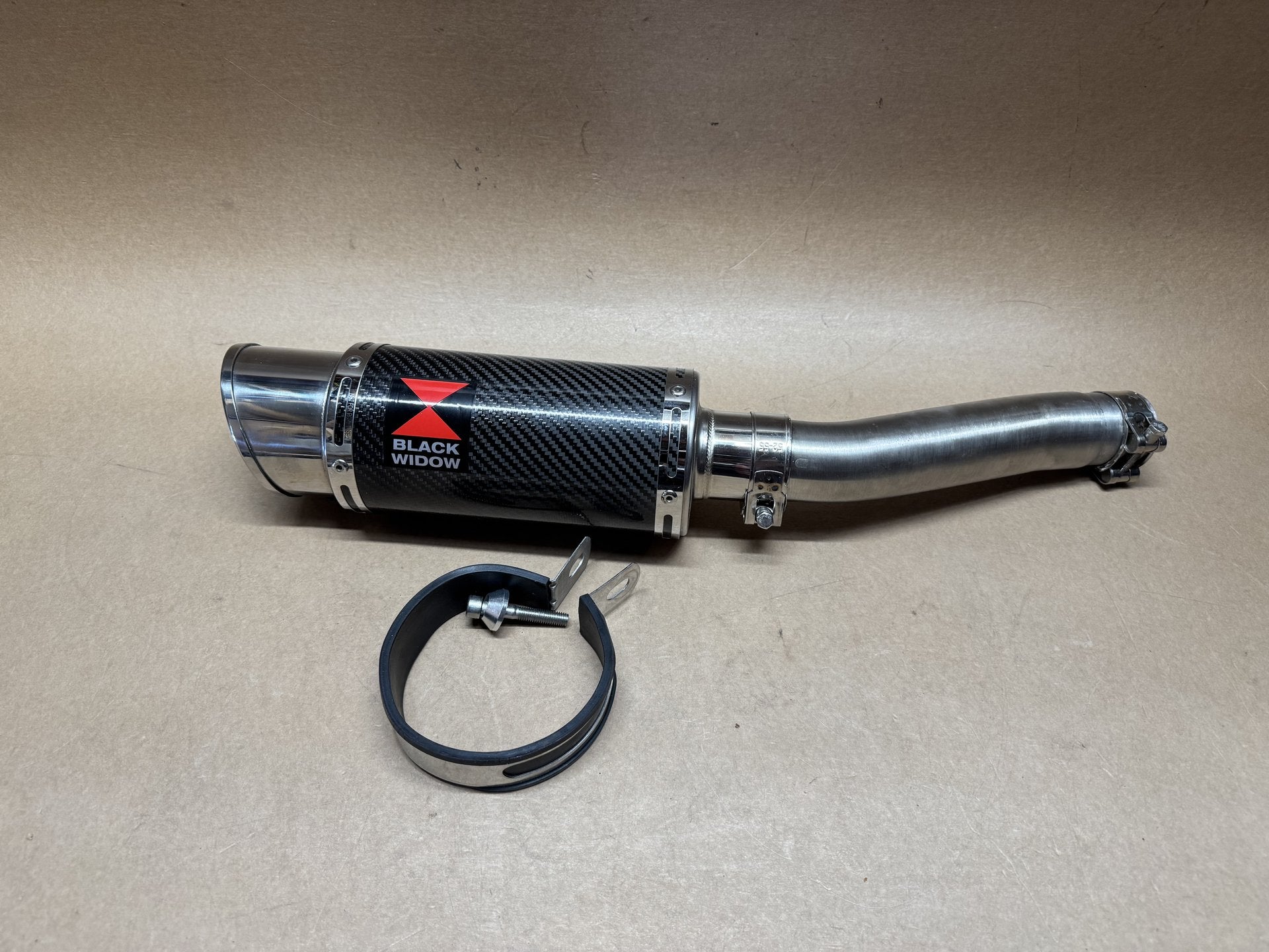 Generic Black Widow Exhaust Silencer / Can Genuine OEM 200CS/CG20R