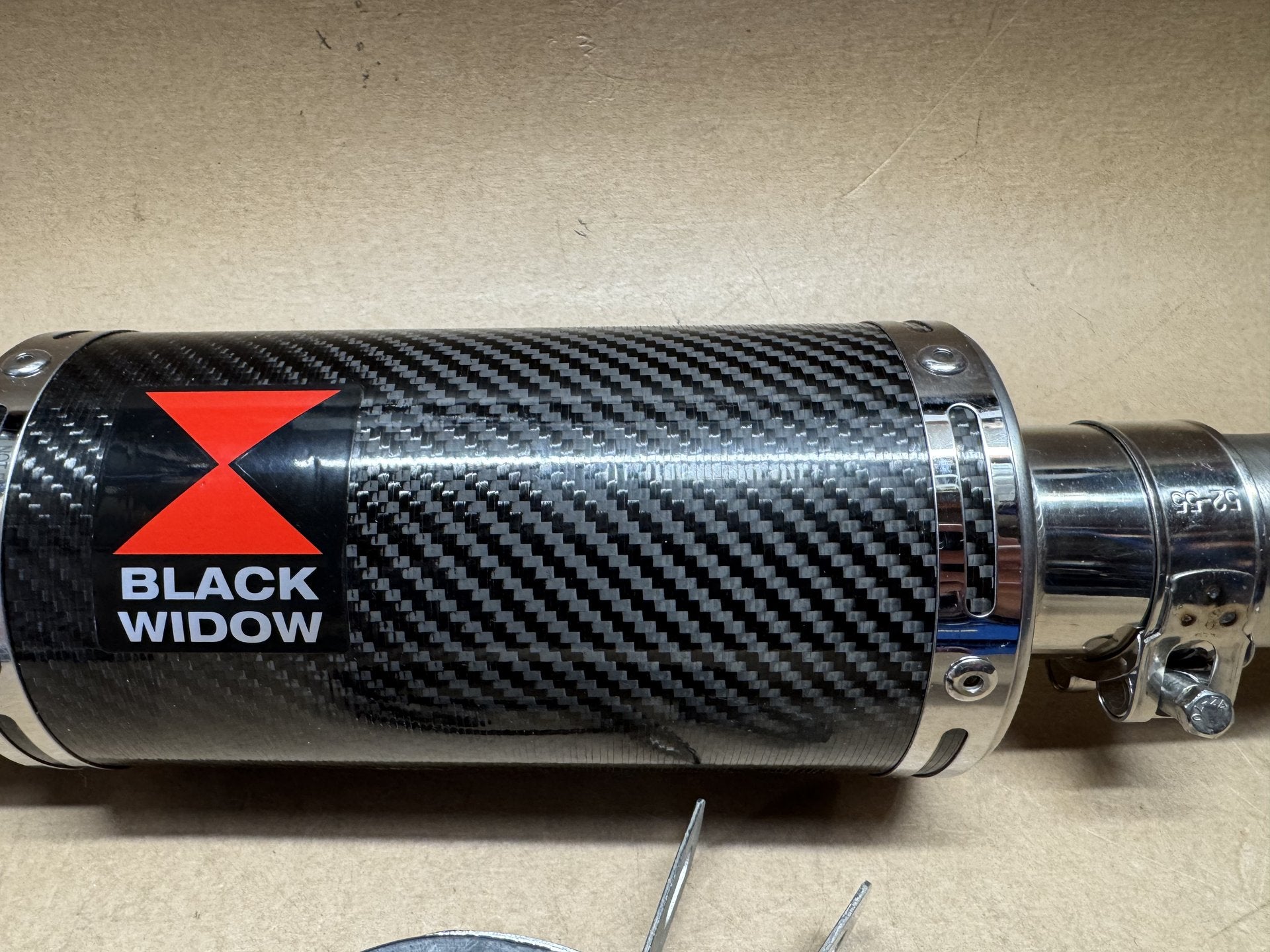 Generic Black Widow Exhaust Silencer / Can Genuine OEM 200CS/CG20R