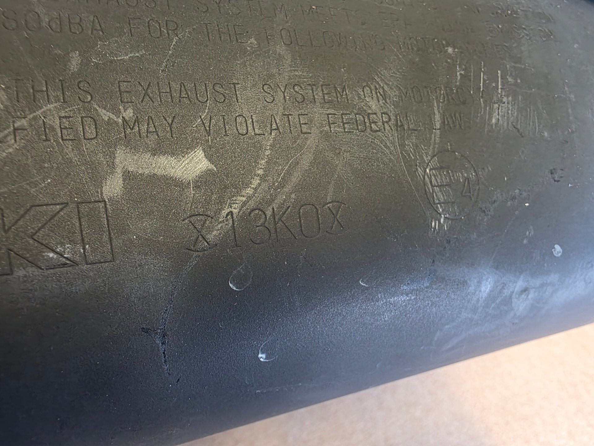 Suzuki GSX-S 750 2017-2020 OEM Exhaust Silencer / Can Genuine OEM 13K0