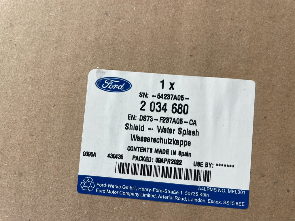 Front Left Door Water Splash Shield Ford Mondeo MK5 2014 - 2021