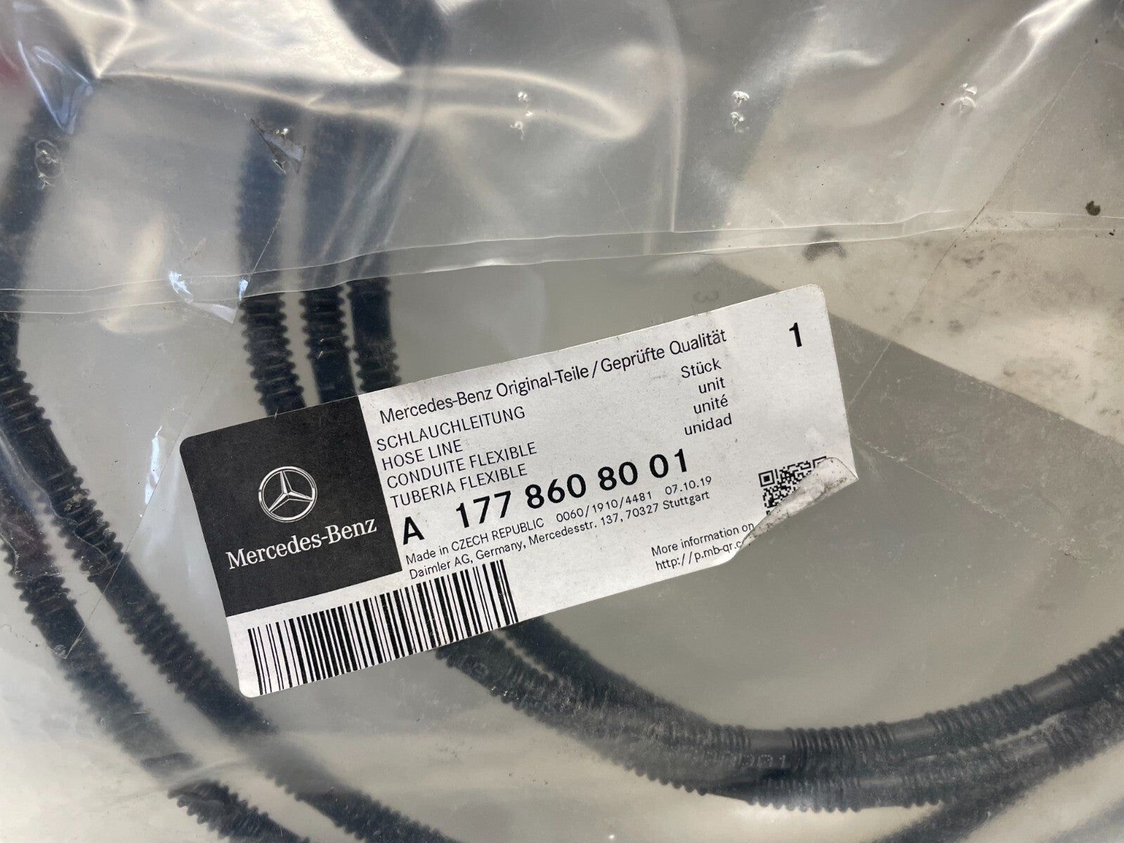 Washer Hose Line Mercedes-Benz GLA H247