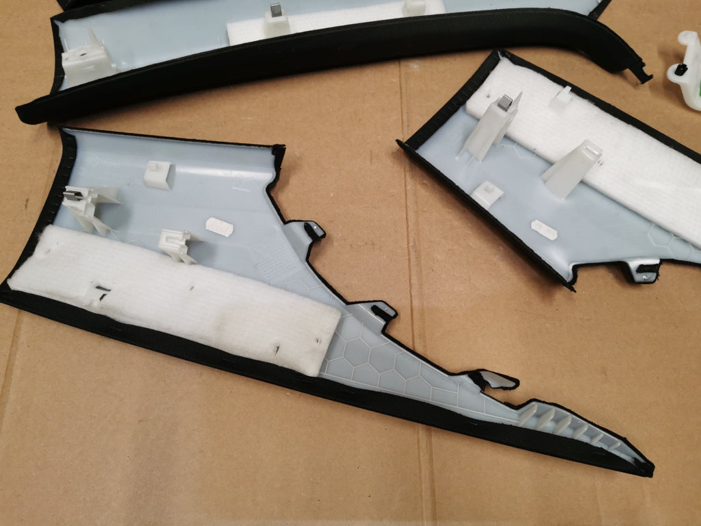 AUDI A4 S4 A C pillar Black Interior Trim Panels 2018 B9 Saloon