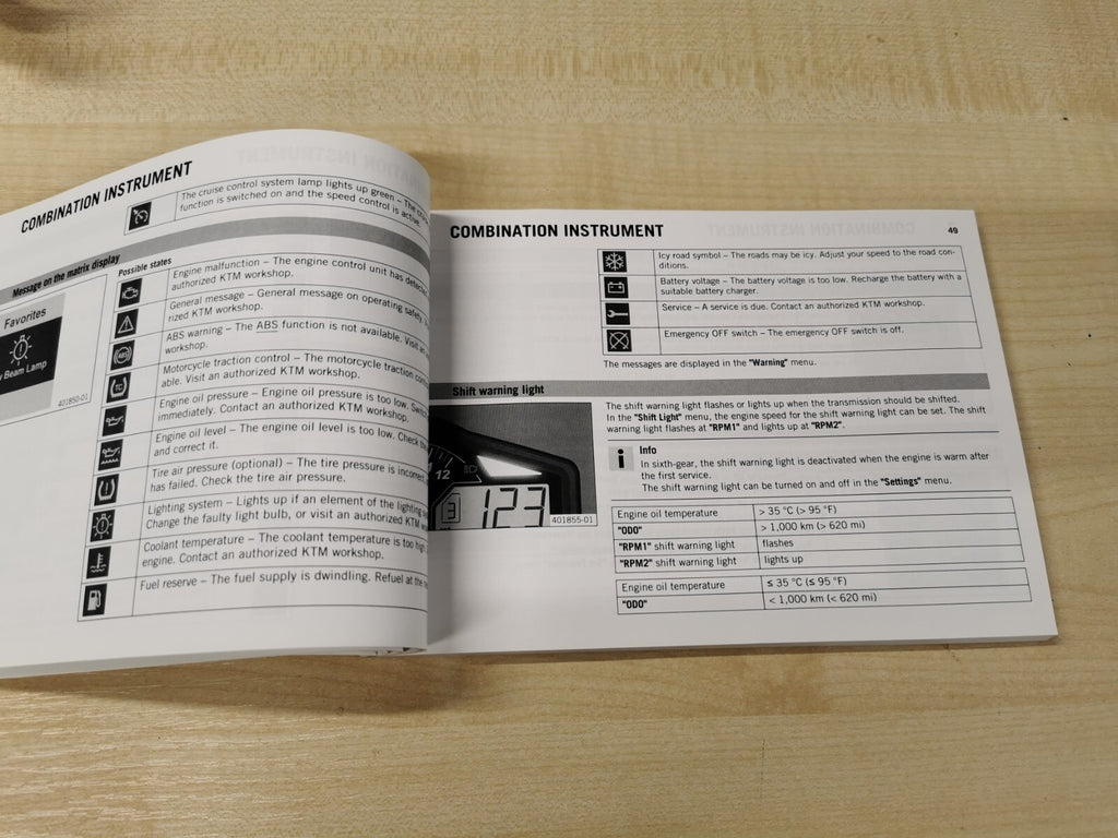 Genuine Owners Manual KTM Superduke 1290 GT 2016