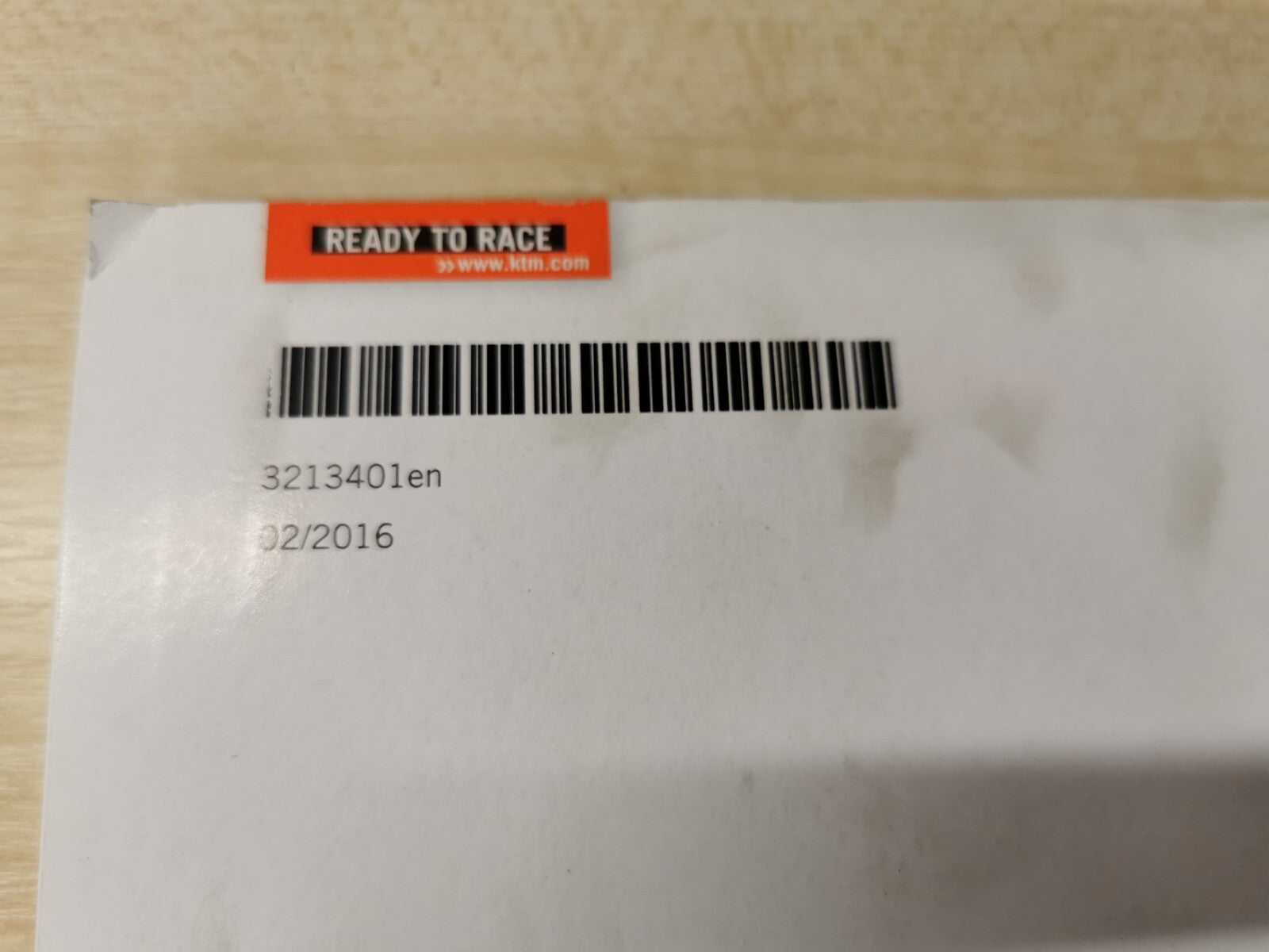 Genuine Owners Manual KTM Superduke 1290 GT 2016