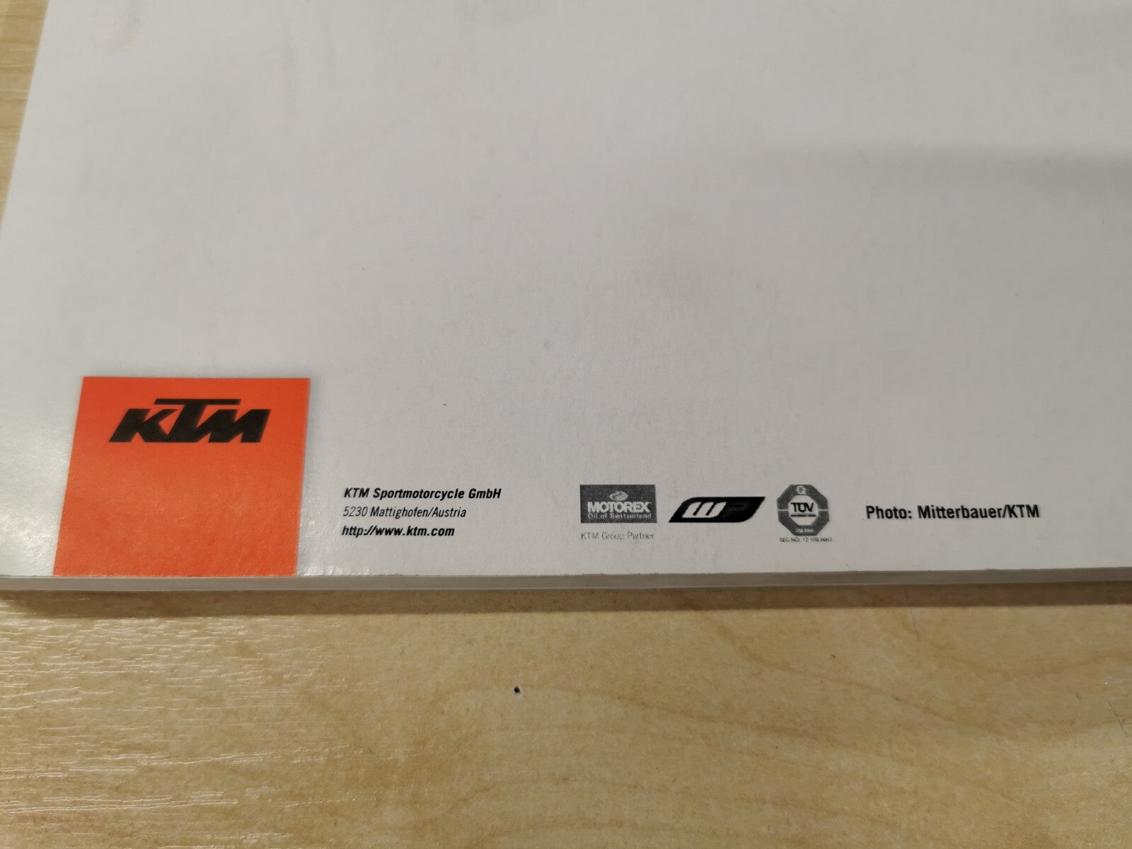 Genuine Owners Manual KTM Superduke 1290 GT 2016