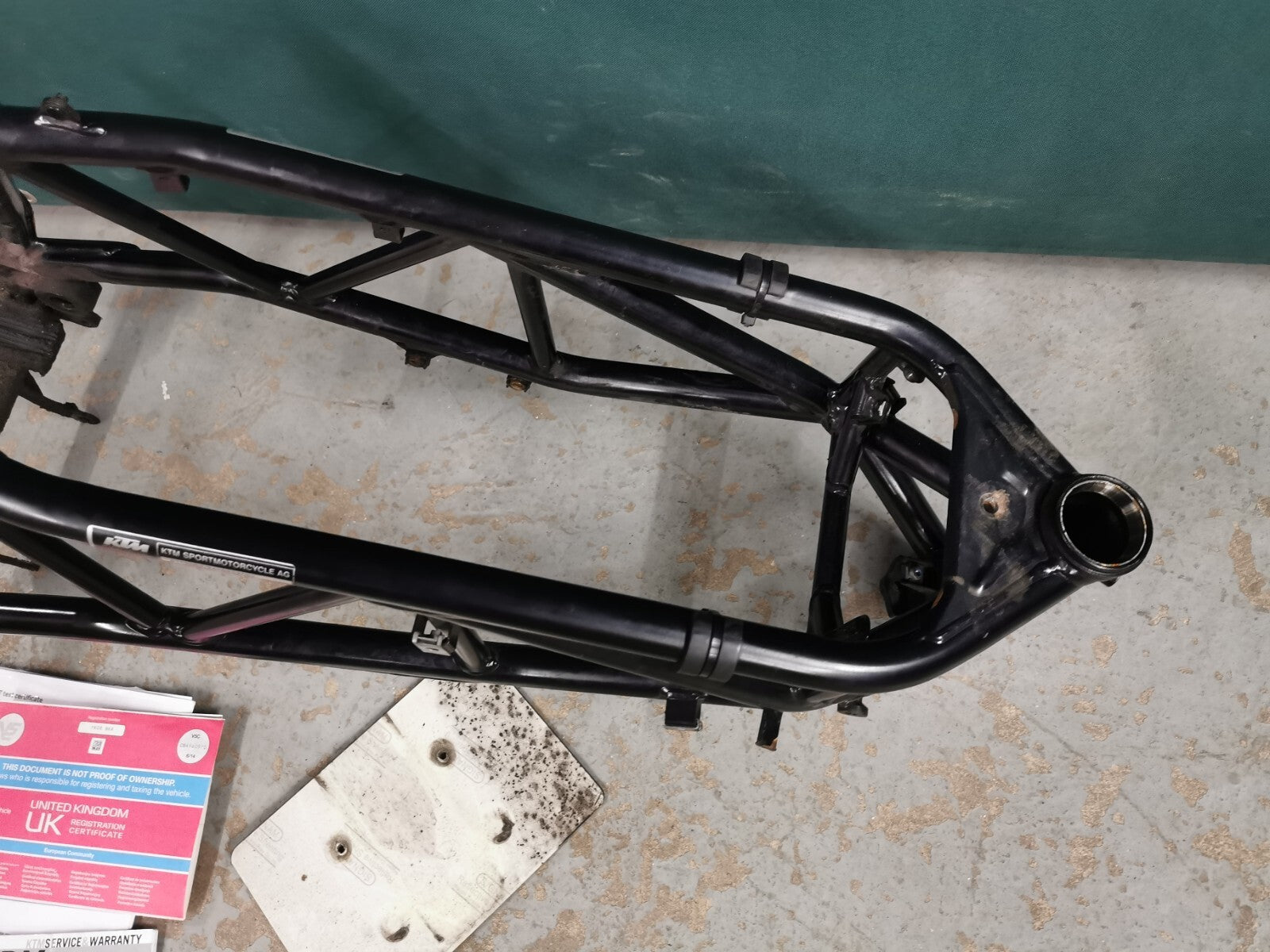 Main Frame Chassis KTM 990 Superduke 2008 LC8 (2006 - 2012) HPI Clear + V5