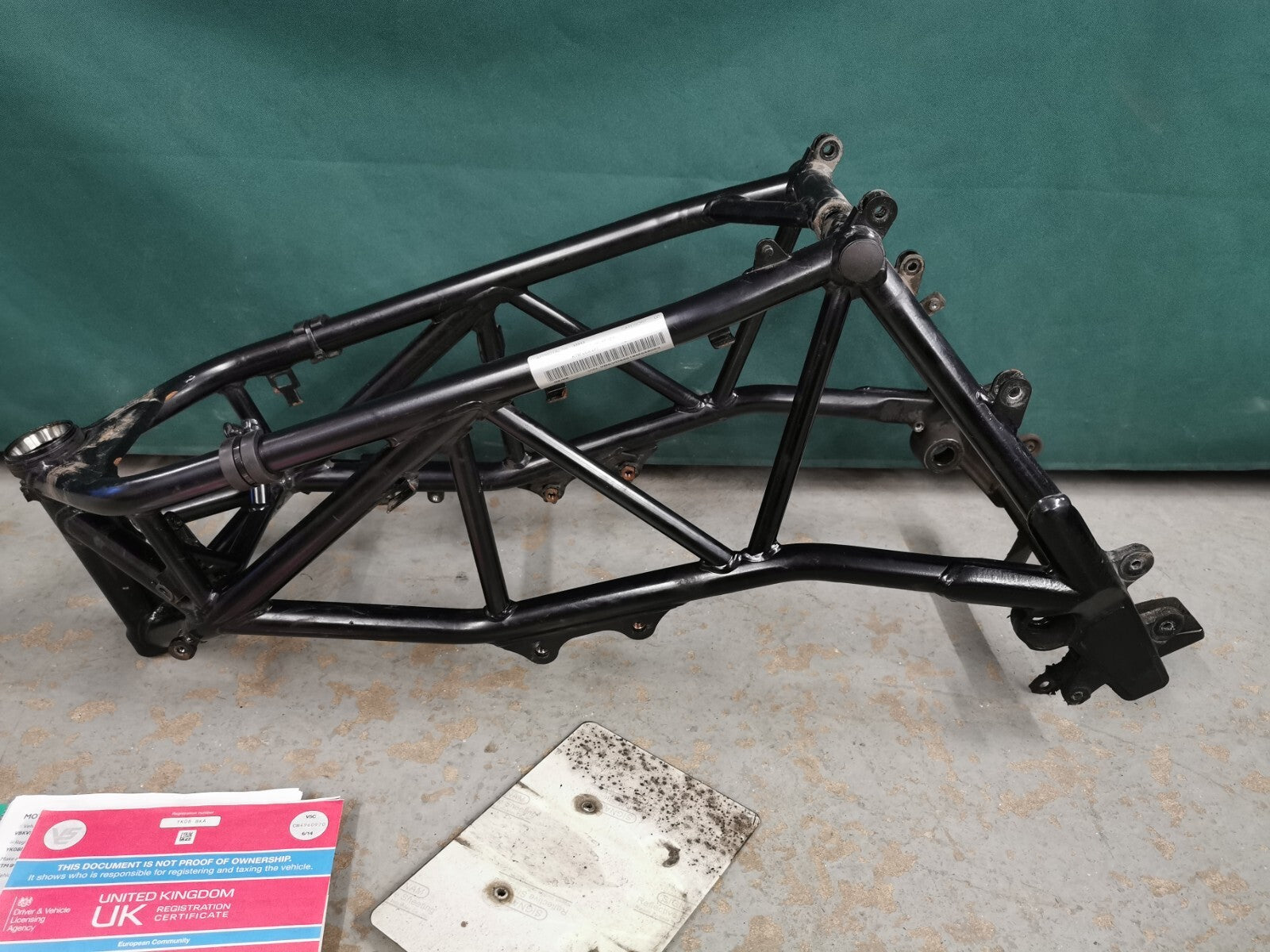 Main Frame Chassis KTM 990 Superduke 2008 LC8 (2006 - 2012) HPI Clear + V5