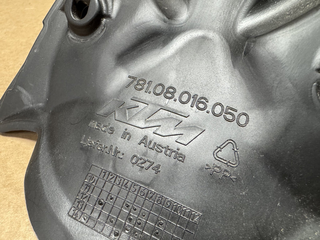 KTM EXC 125 250 450 Rear Plate Holder Inner Mudguard Cover
