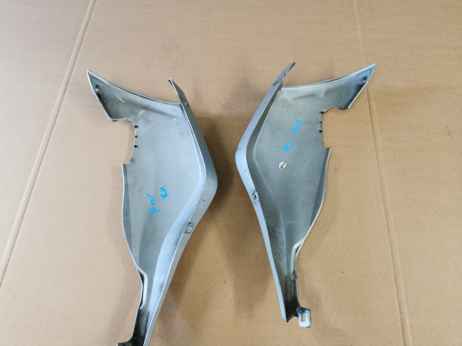 Rear Seat Silver Fairing Panels BMW K1200S 2007