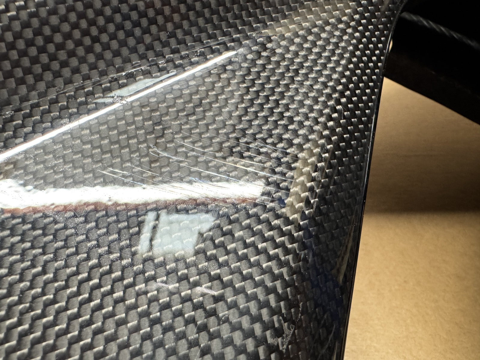 Ducati Hypermotard 1100 S 2007 Carbon Right Side Panel Fairing