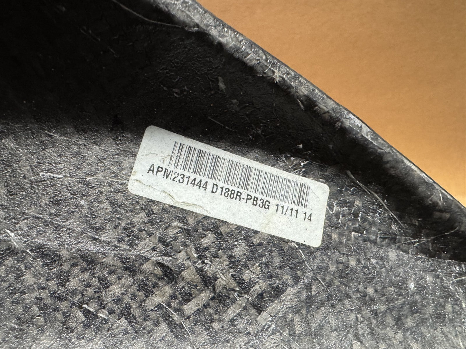 Ducati Hypermotard 1100 S 2007 Carbon Right Side Panel Fairing