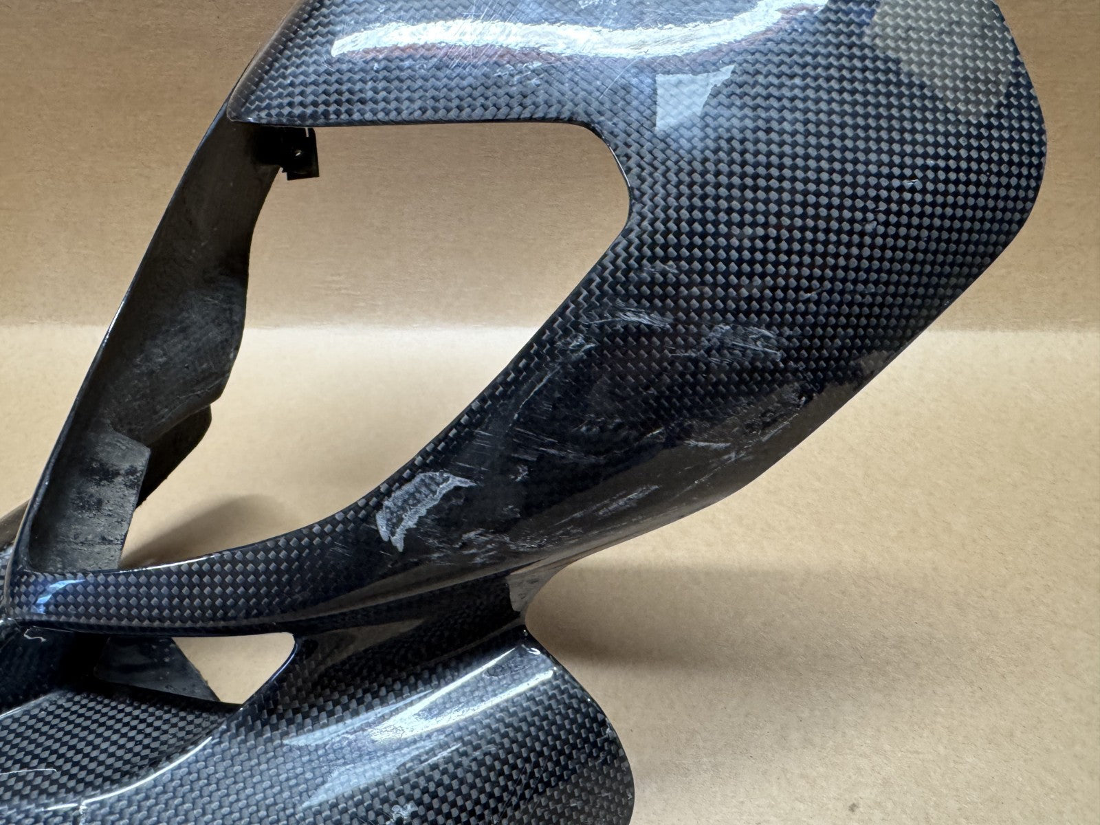 Ducati Hypermotard 1100 S 2007 Carbon Front Beak Fairing Panel