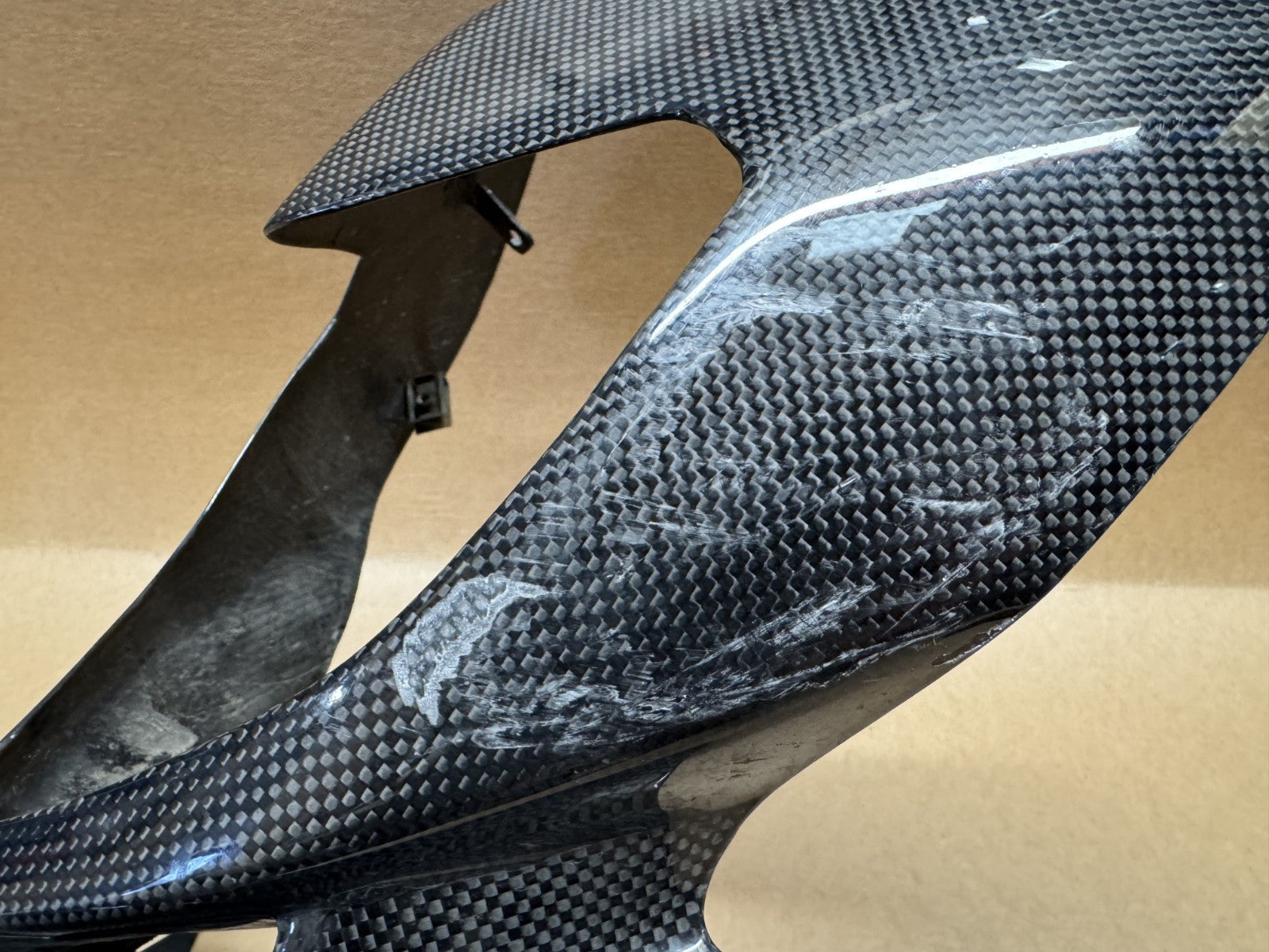 Ducati Hypermotard 1100 S 2007 Carbon Front Beak Fairing Panel