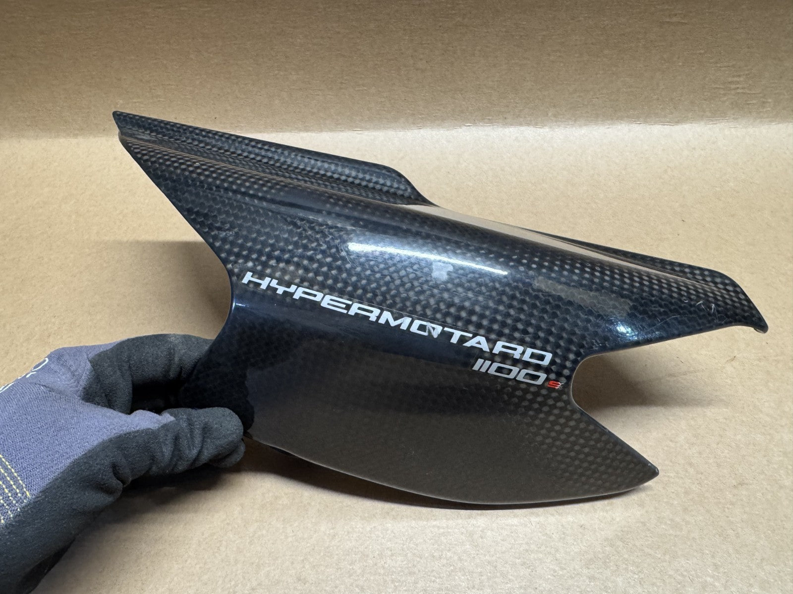Ducati Hypermotard 1100 S 2007 Carbon Right & Left Seat Fairing Panel