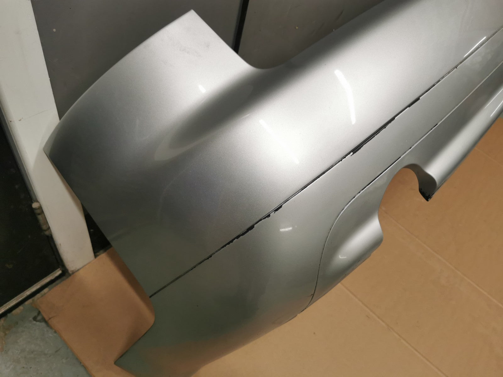 AUDI A6 C5 REAR BUMPER Silver Twin Exhaust