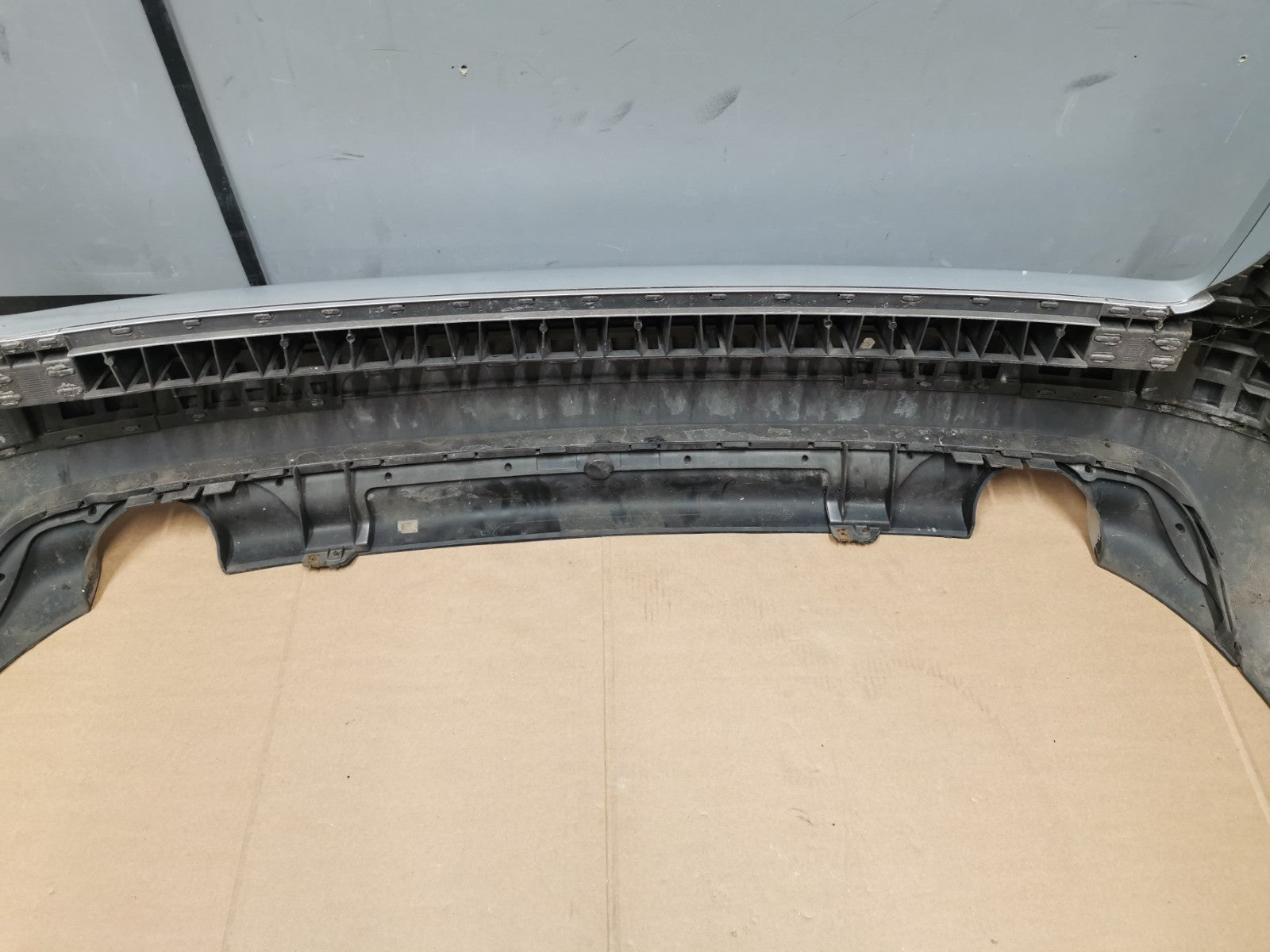 AUDI A6 C5 REAR BUMPER Silver Twin Exhaust
