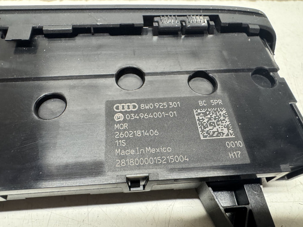 AUDI A4 S4 B9 MULTIPLE DRIVE MODE CONTROL SWITCH UNIT 8W0925301