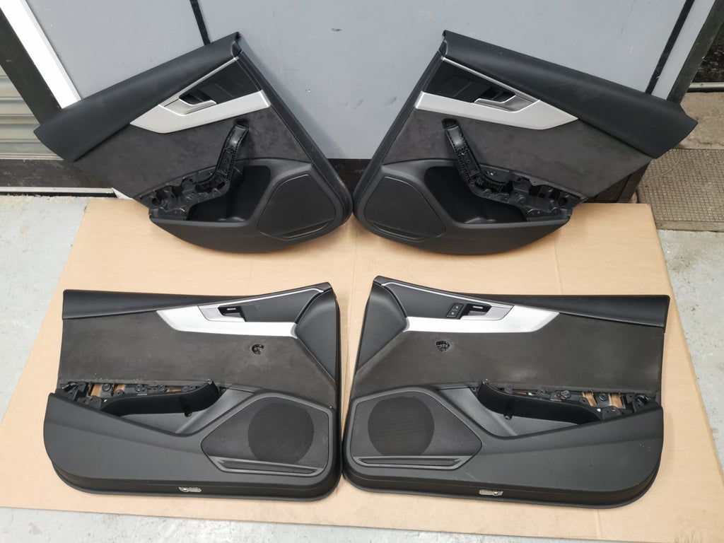 AUDI A4 S4 B9 Set of Door Cards Black