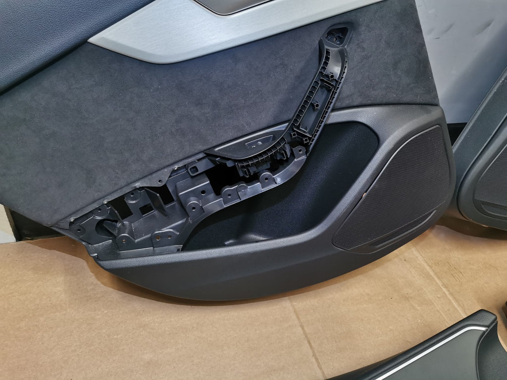AUDI A4 S4 B9 Set of Door Cards Black
