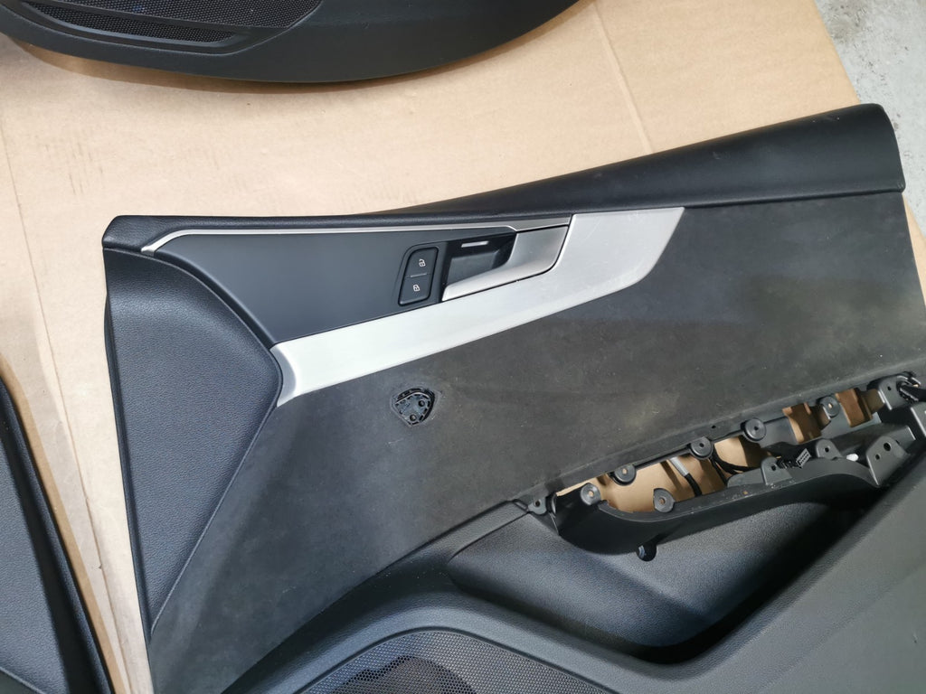 AUDI A4 S4 B9 Set of Door Cards Black