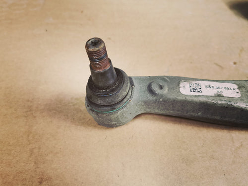 16-19 AUDI A4 B9 GENUINE OEM FRONT LEFT CURVED CONTROL ARM 8W0407693A