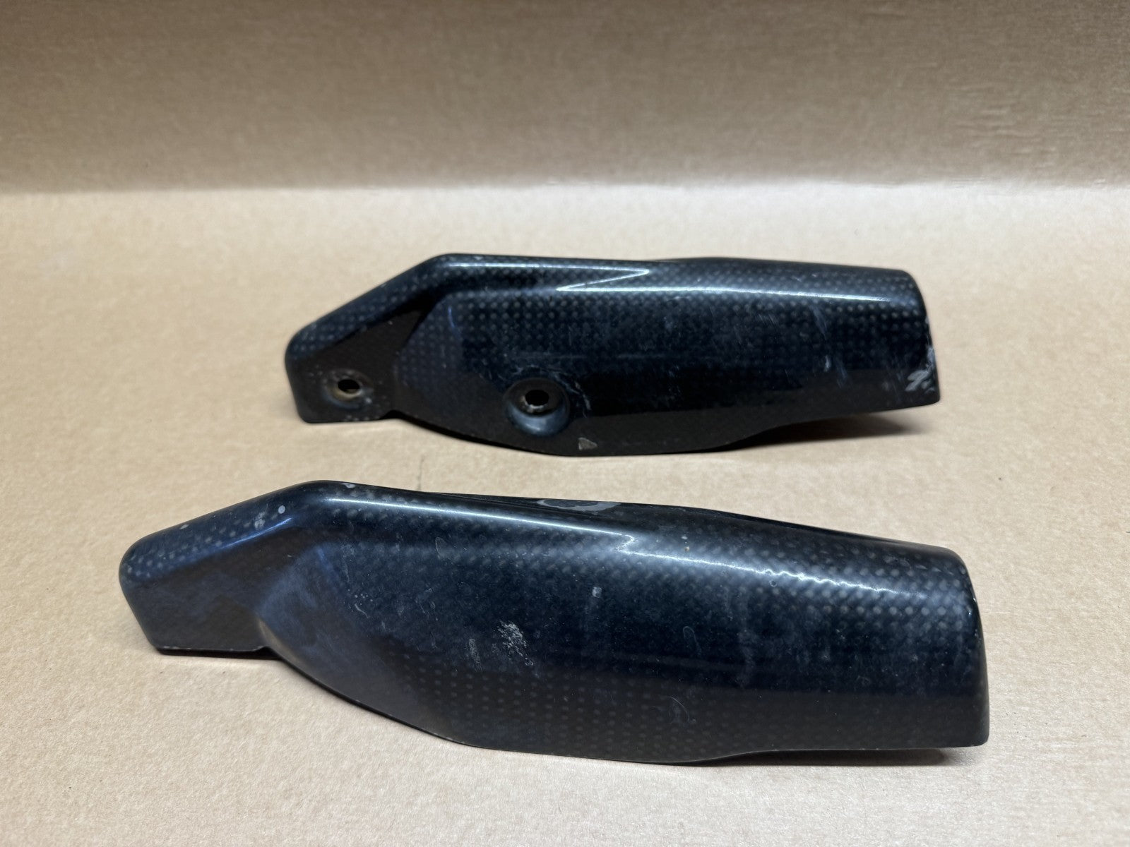 Ducati Hypermotard 1100 S 2007 - 2010 Carbon Fork Protectors (Front Mudguard)