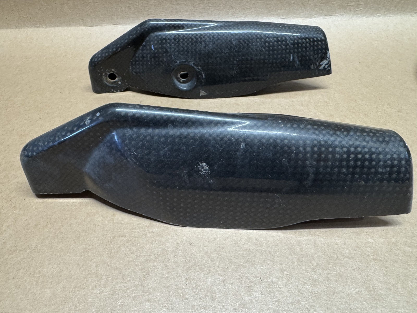 Ducati Hypermotard 1100 S 2007 - 2010 Carbon Fork Protectors (Front Mudguard)