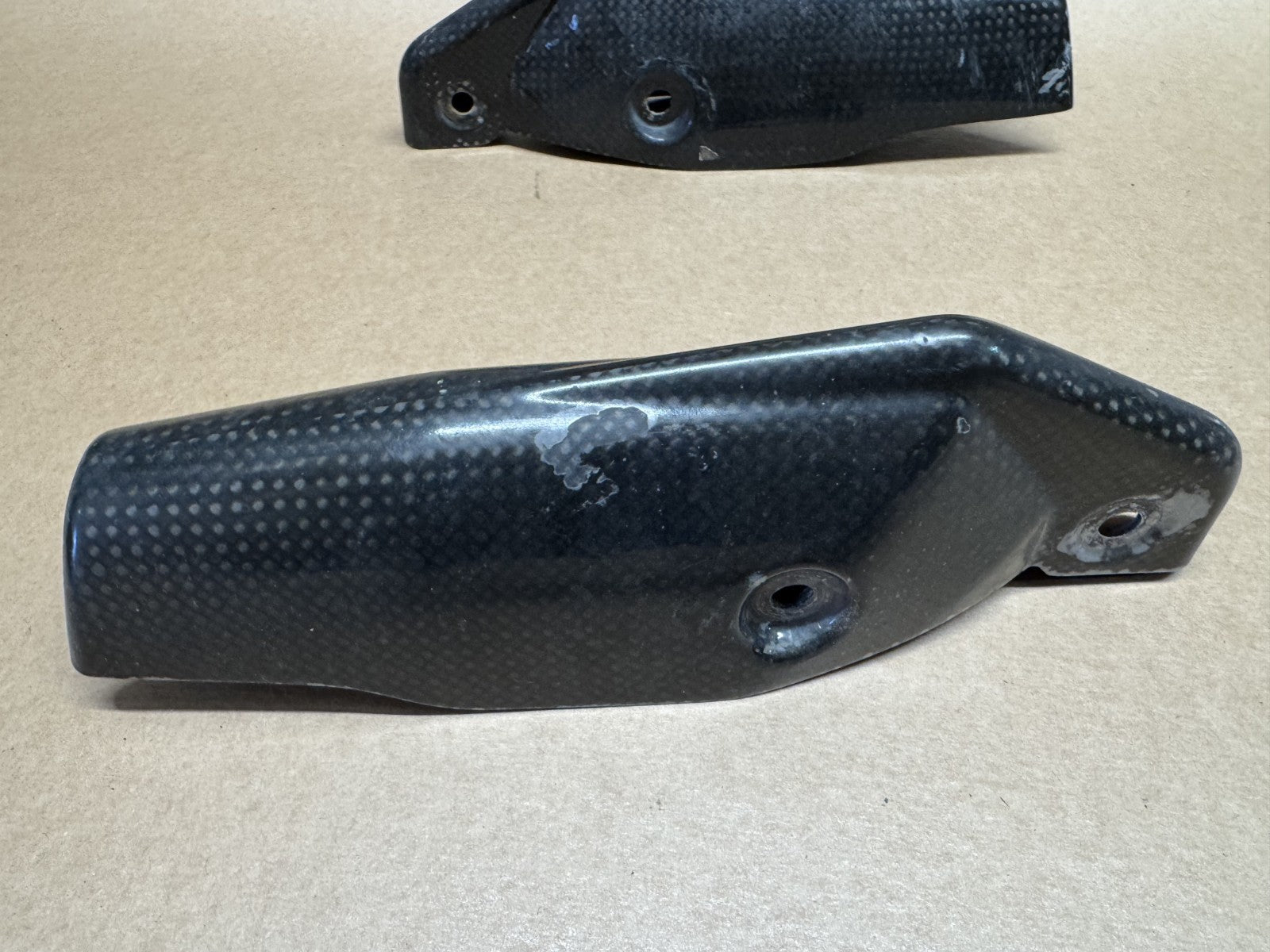 Ducati Hypermotard 1100 S 2007 - 2010 Carbon Fork Protectors (Front Mudguard)