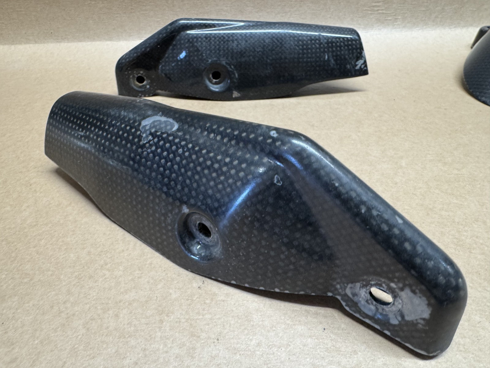Ducati Hypermotard 1100 S 2007 - 2010 Carbon Fork Protectors (Front Mudguard)