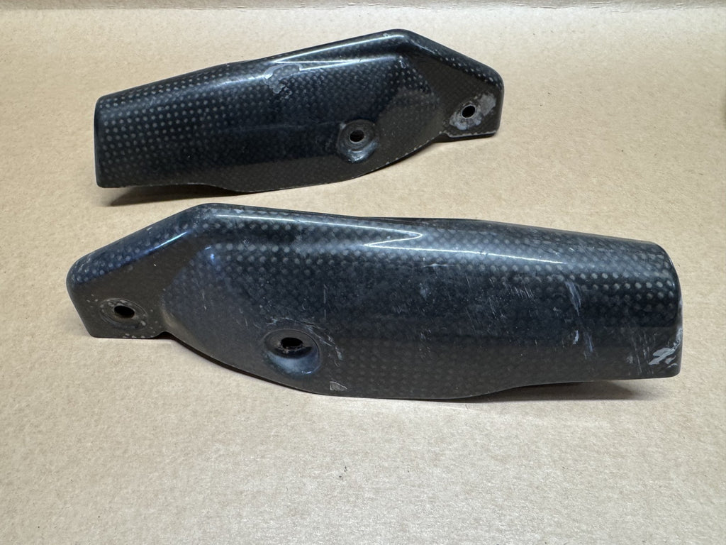 Ducati Hypermotard 1100 S 2007 - 2010 Carbon Fork Protectors (Front Mudguard)