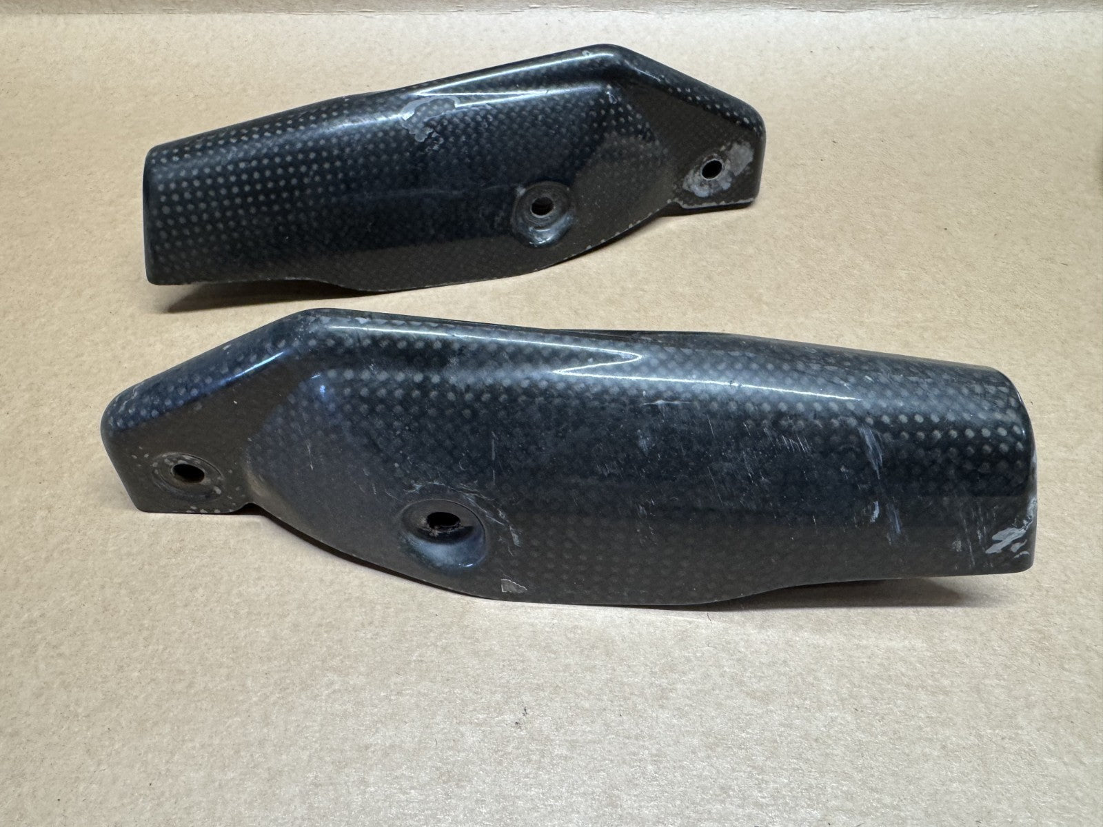 Ducati Hypermotard 1100 S 2007 - 2010 Carbon Fork Protectors (Front Mudguard)