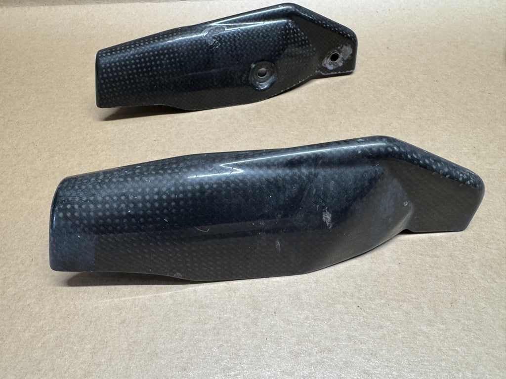 Ducati Hypermotard 1100 S 2007 - 2010 Carbon Fork Protectors (Front Mudguard)