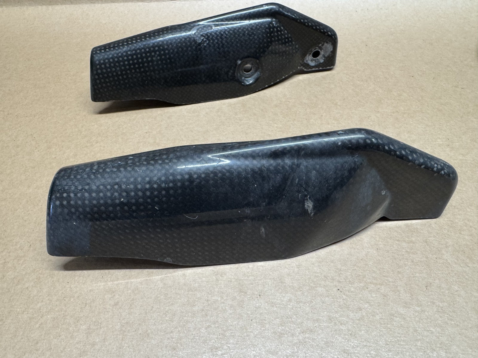 Ducati Hypermotard 1100 S 2007 - 2010 Carbon Fork Protectors (Front Mudguard)