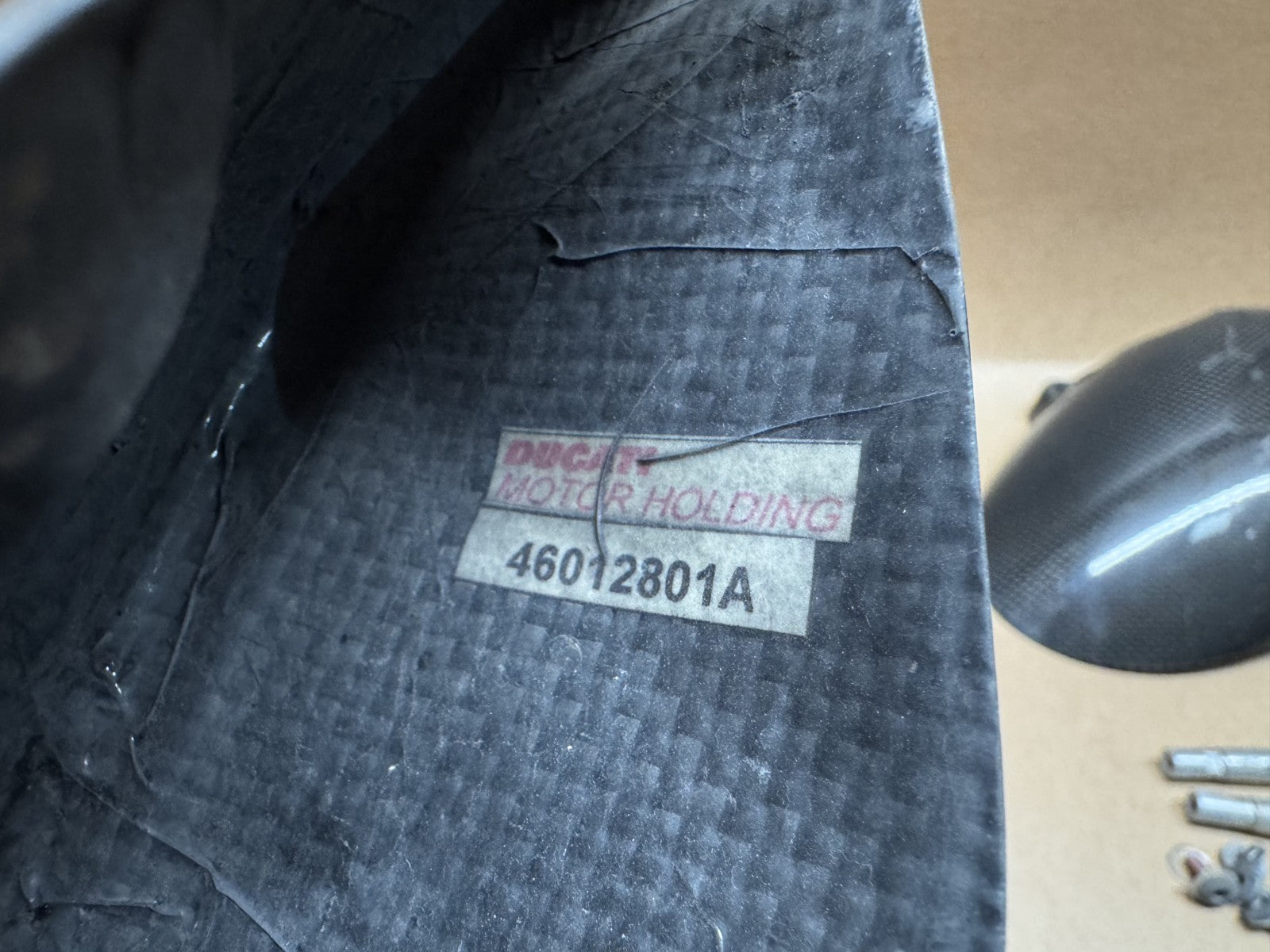 Ducati Hypermotard 1100 S 2007 - 2010 Carbon Fork Protectors (Front Mudguard)
