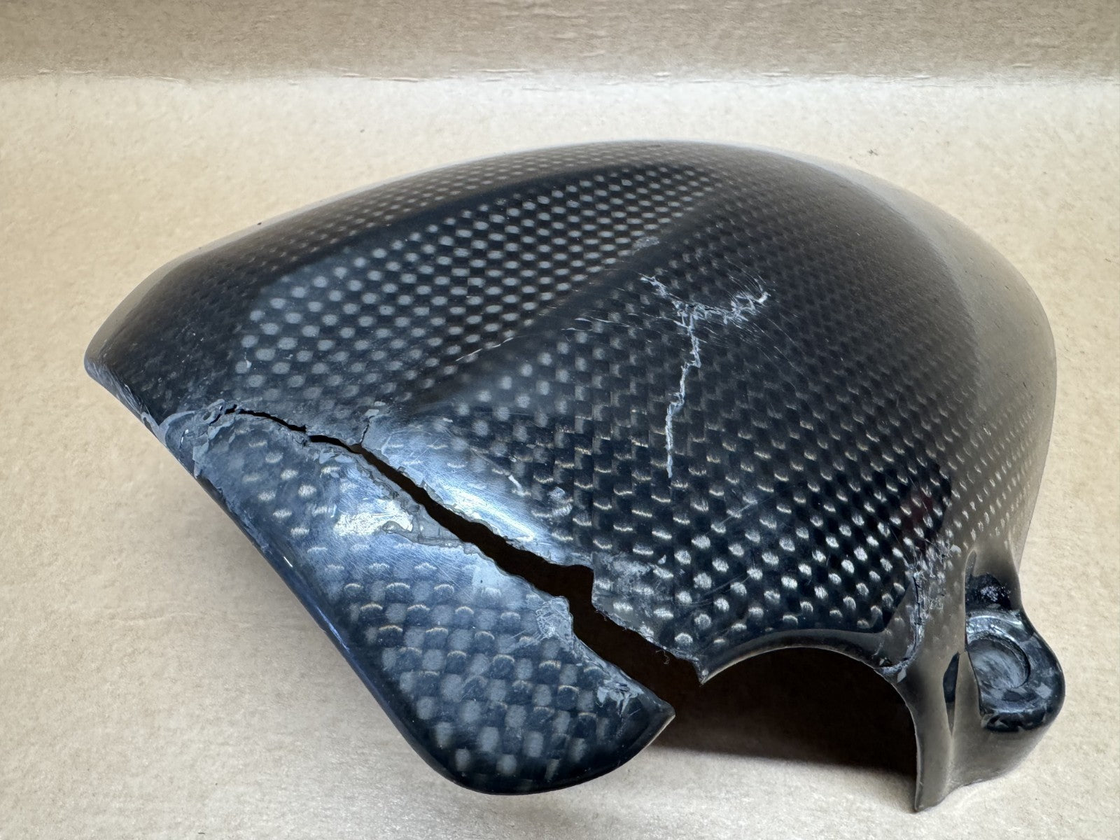 Ducati Hypermotard 1100 S 2007 - 2010 Carbon Fork Protectors (Front Mudguard)