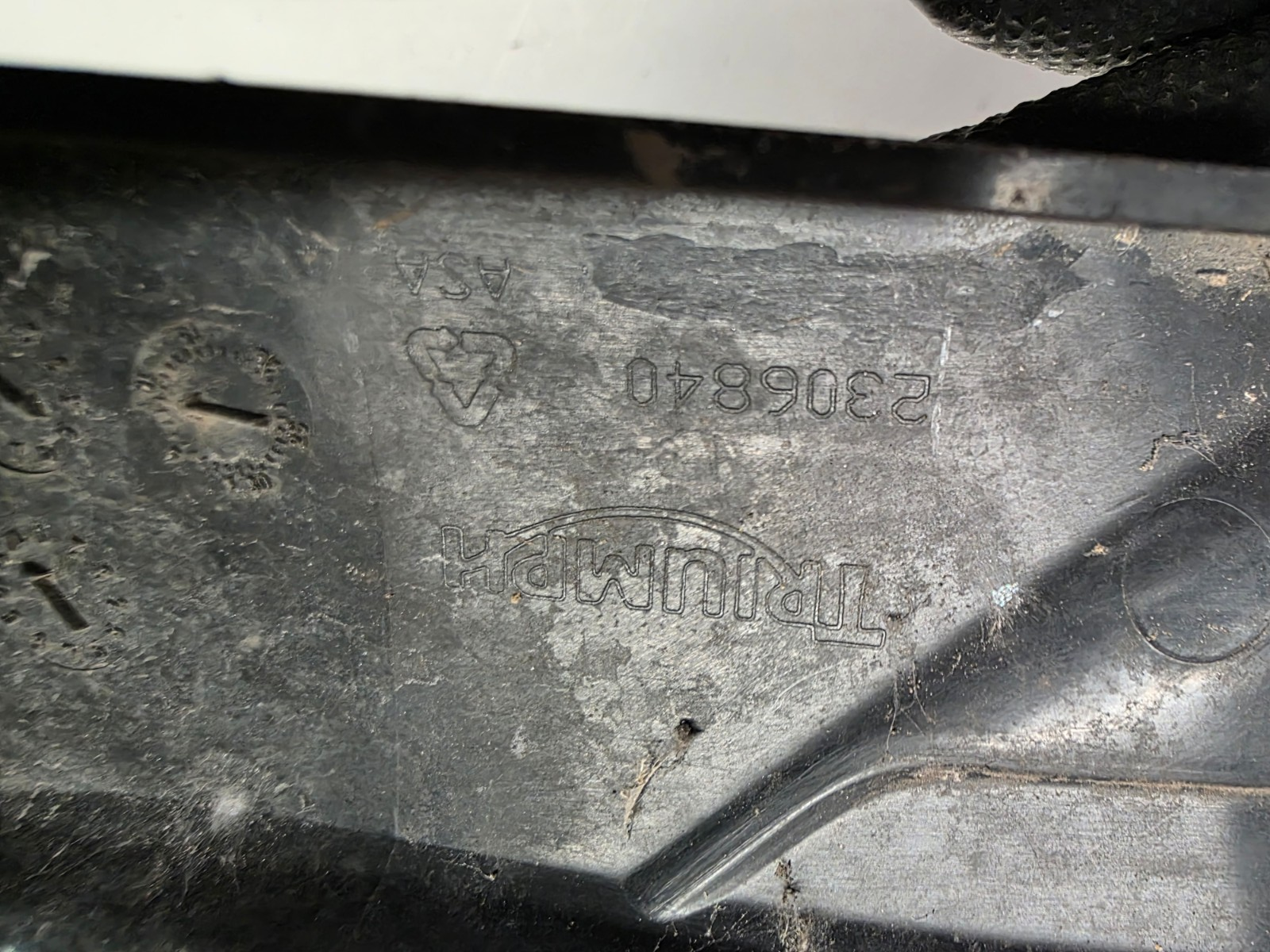 2012 Triumph Tiger 1050 Right Seat Tank Panel Infill