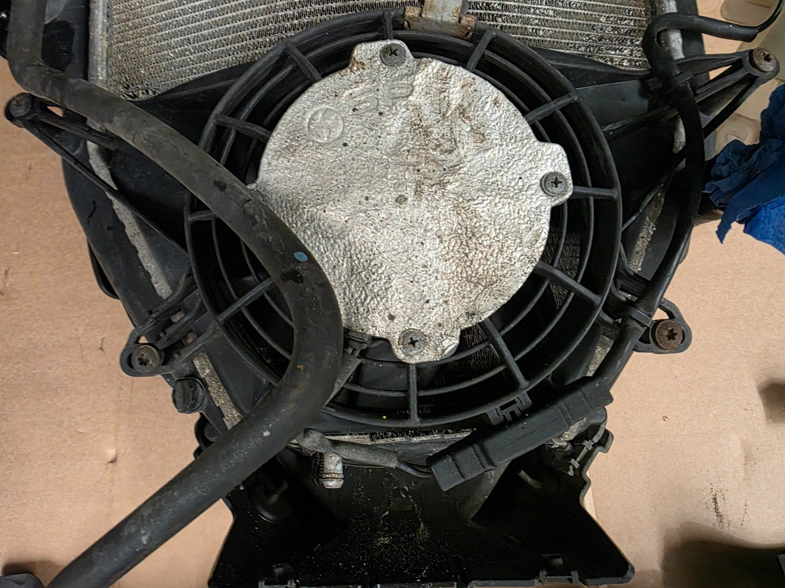 BMW K1600 GT 2012 OEM Complete Coolant Radiator + Fan