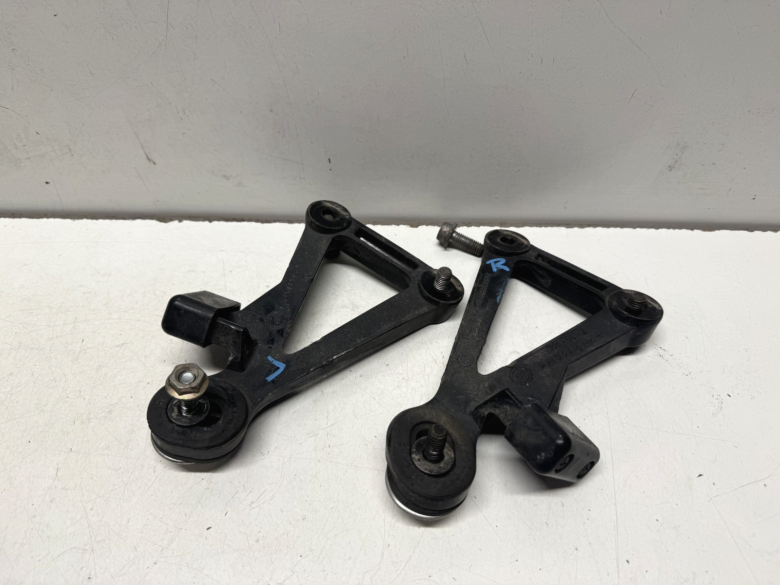 BMW K1600 GT 2012 OEM Left & Right Exhaust Pannier Support Brackets