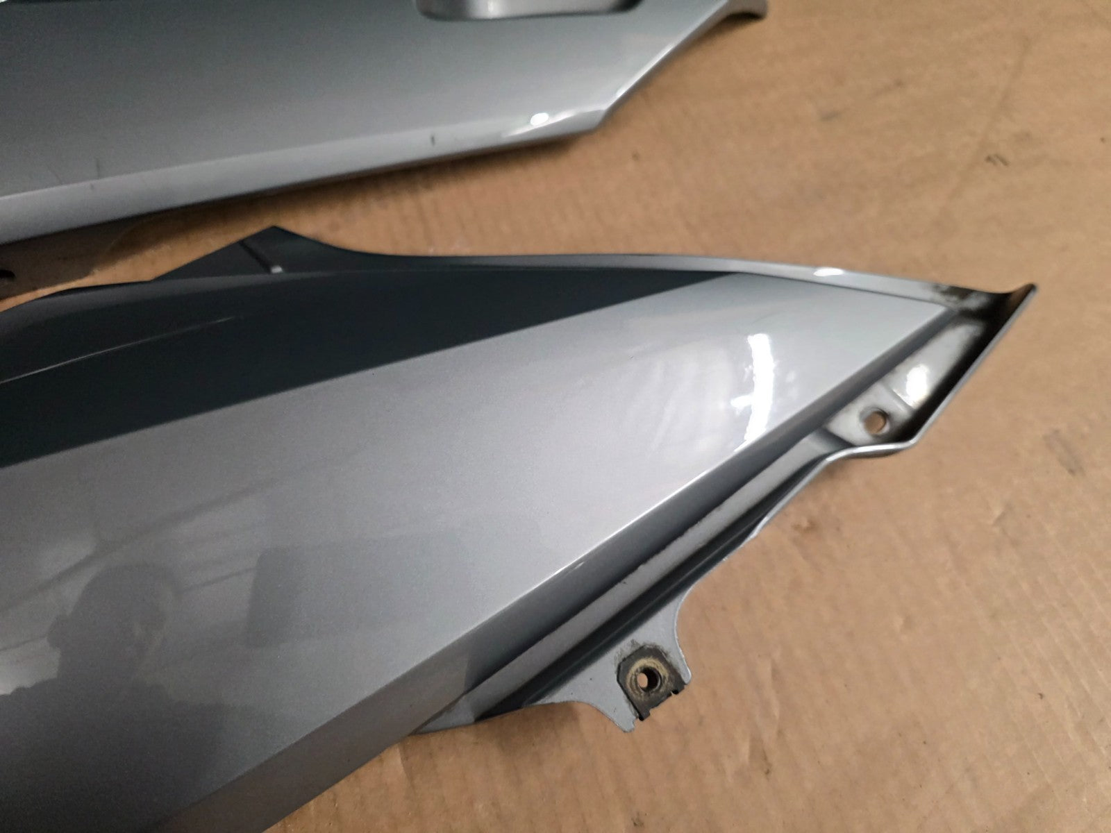 BMW R1200 RT 2005 - 2009 Rear Seat Fairing Panels Silver (1225)