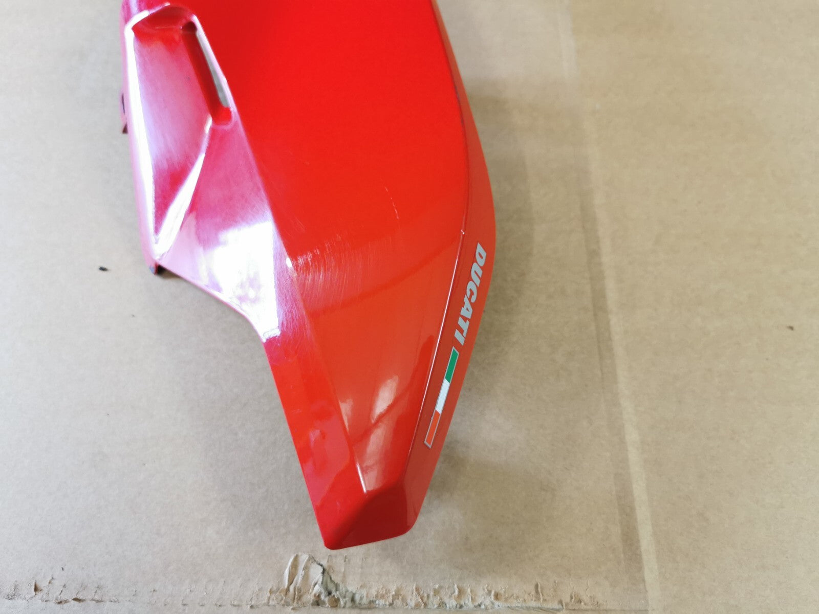 Left Rear Seat Fairing Panel in Red Ducati Supersport 939 2018 (2017 - 2021)