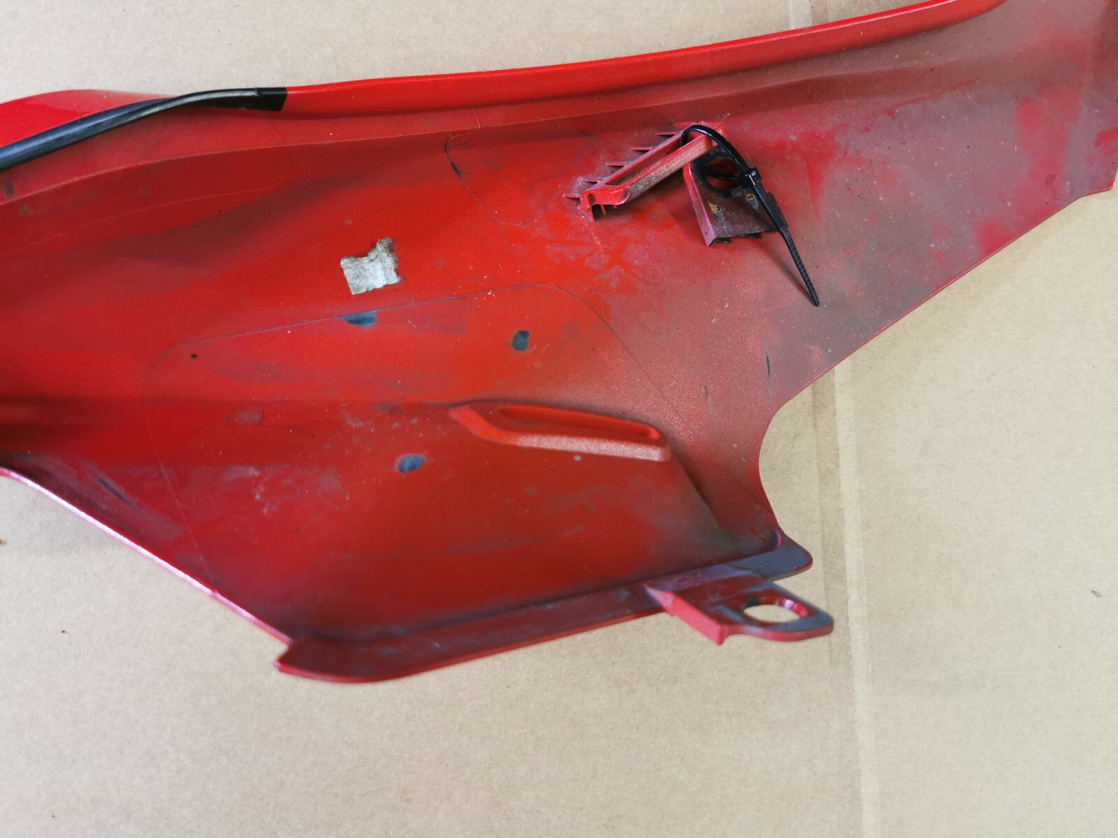 Left Rear Seat Fairing Panel in Red Ducati Supersport 939 2018 (2017 - 2021)