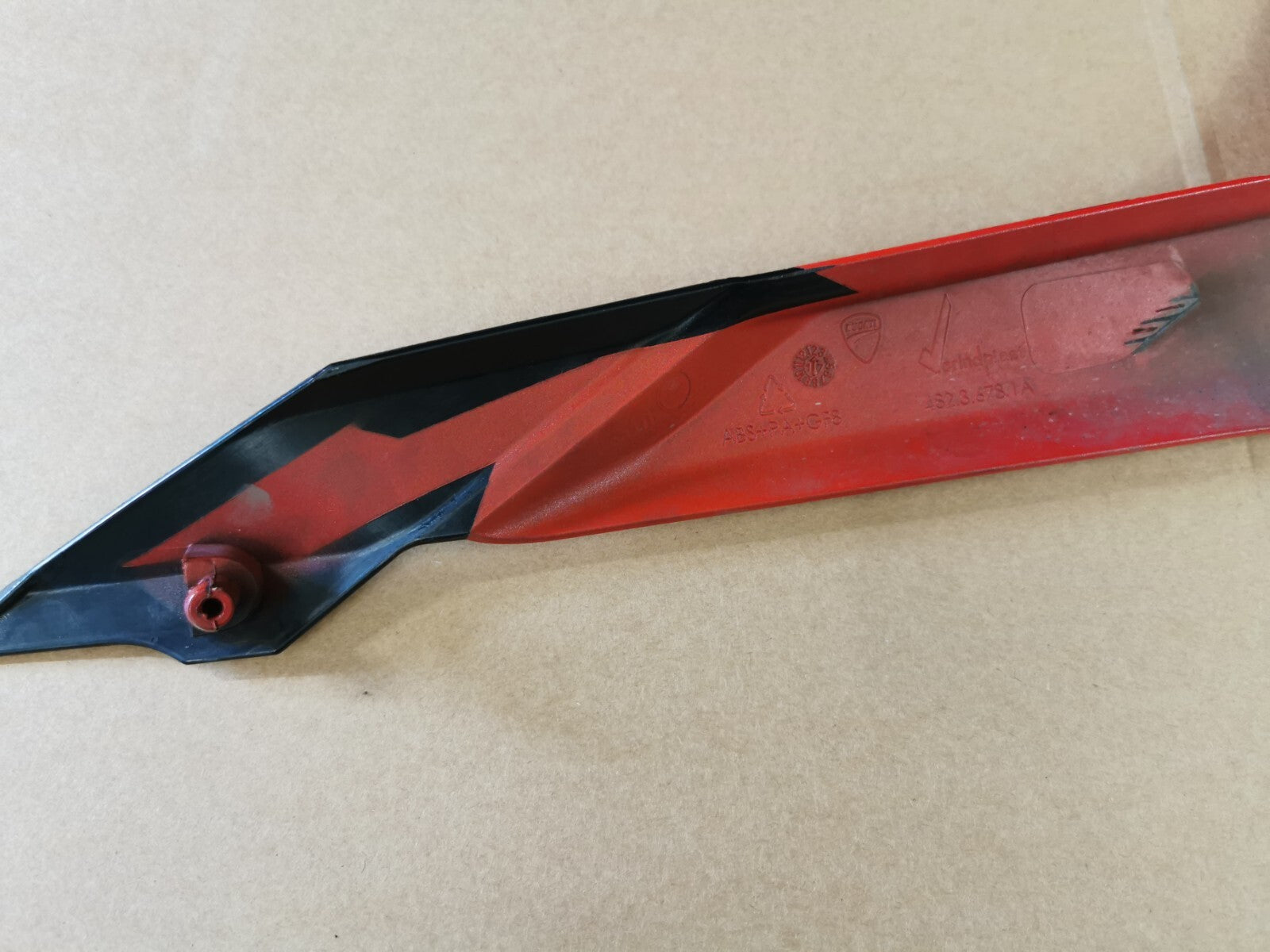 Right Rear Seat Fairing Panel in Red Ducati Supersport 939 2018 (2017 - 2021)