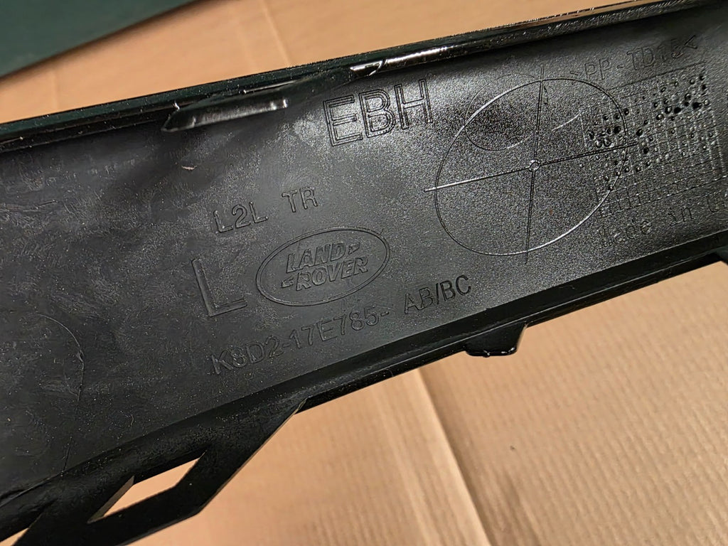 Range Rover Evoque Front Bumper Left Trim 2019 ON K8D2-17E785-AB Genuine